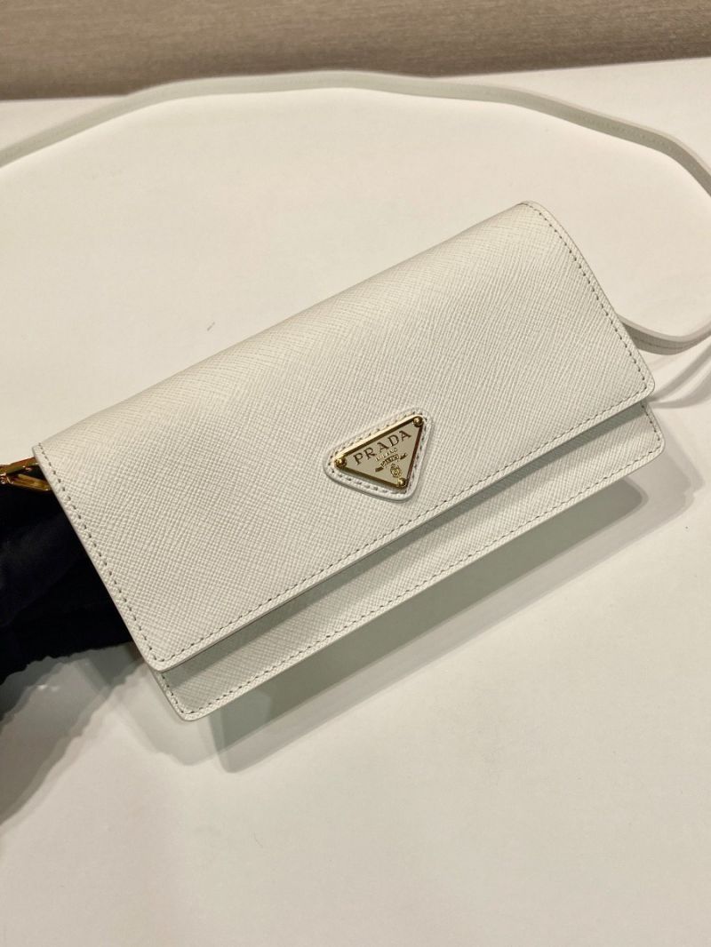 Prada Saffiano leather mini-bag 1NF059 White
