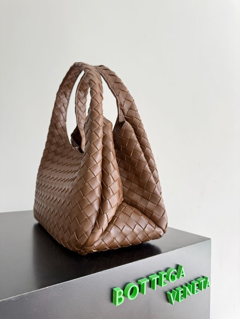 Bottega Veneta Medium Campana Intrecciato Leather Shoulder Bag in Lambskin Fondant 844249