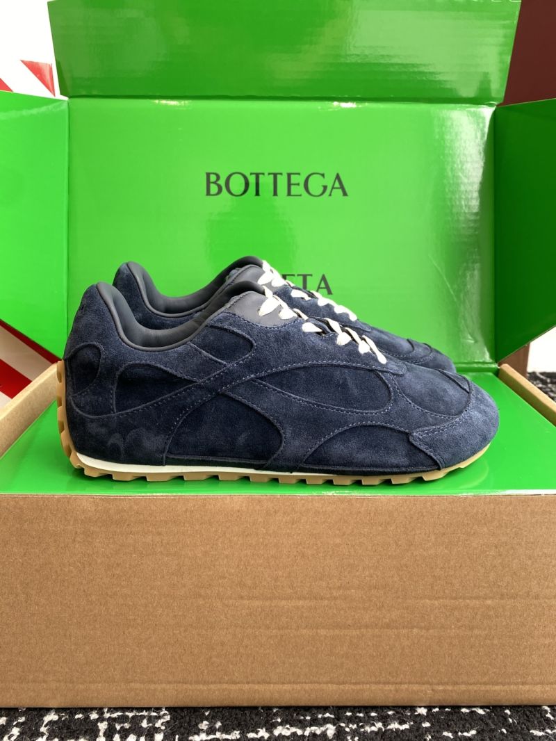 Bottega Veneta Orbit Flash Sneaker Unisex Low-Top Lace-Up in Soft Suede 838384V Blue