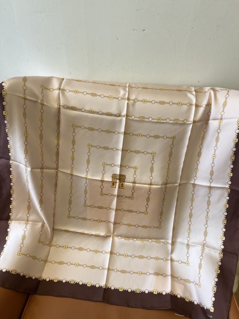 Celine Arc de Triomphe Silk Scarf 90x90cm