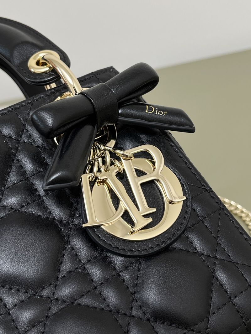 Dior Lady Dior Mini Bag in Cannage Lambskin Black M0505ONGE