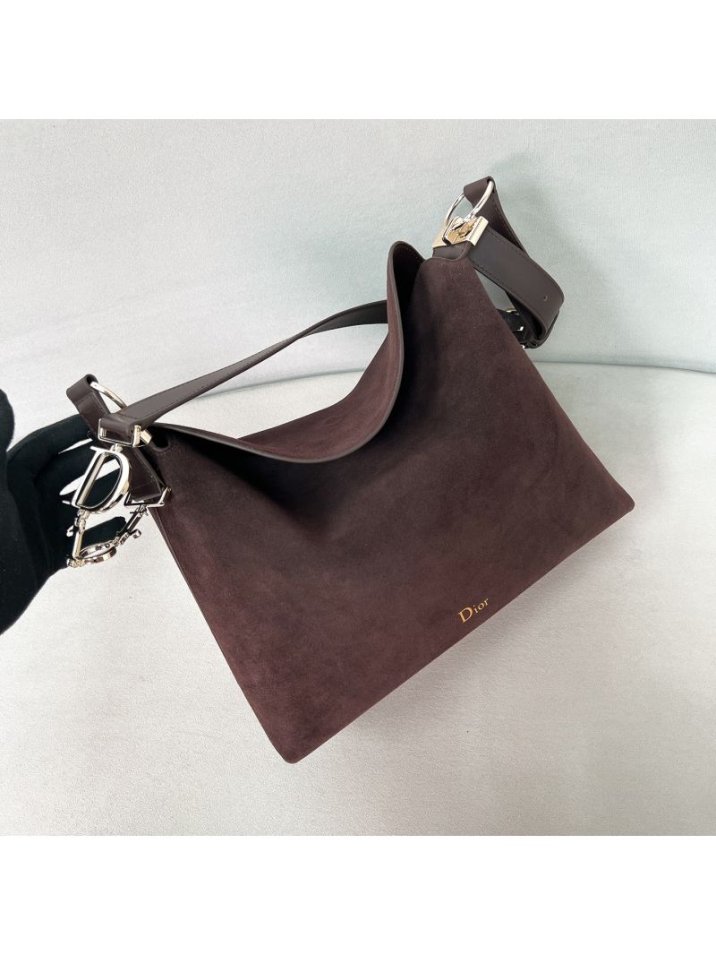 Dior Adiorable Hobo in Suede Calfskin Brown M1412