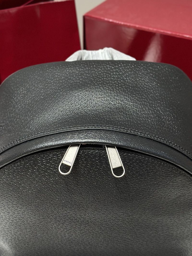 Gucci Ophidia Backpack in Textured Leather Black 547834 0Y2BT 8163