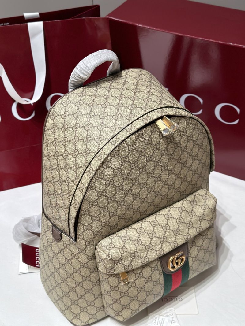 Gucci Ophidia GG Medium Backpack in GG Supreme Canvas Beige/Ebony 547967