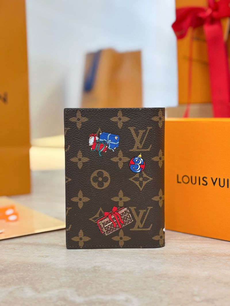 Louis Vuitton Vivienne Winter Holiday Passport Cover in Monogram Canvas Monogram/Iced Gold M15327