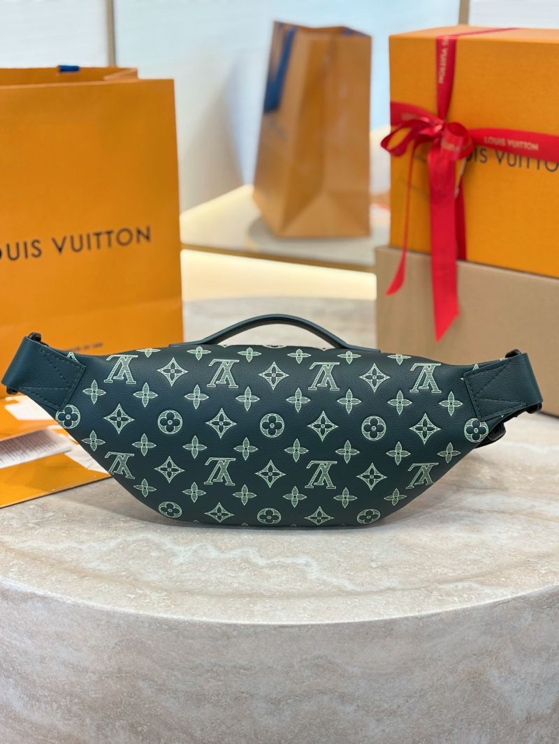 Louis Vuitton Rush Bumbag in Monogram Shadow Leather Green M27153