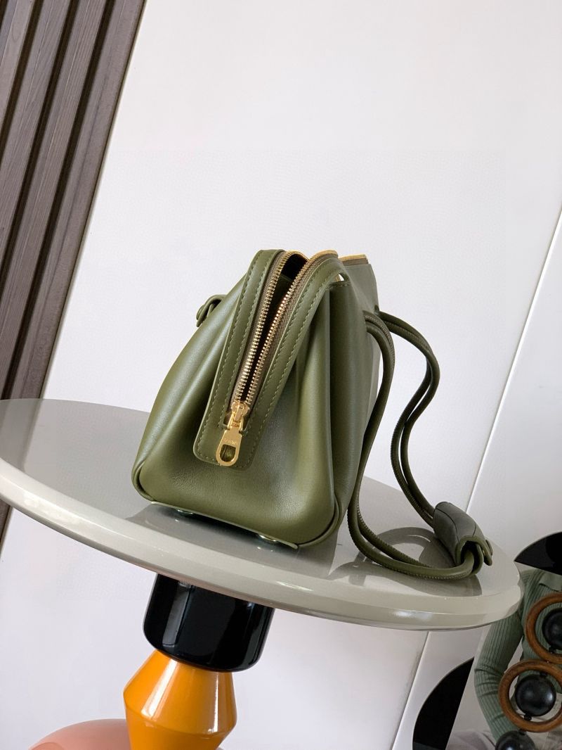 Loewe Small Madrid Bag in Supple Calfskin OliveGreen 9146
