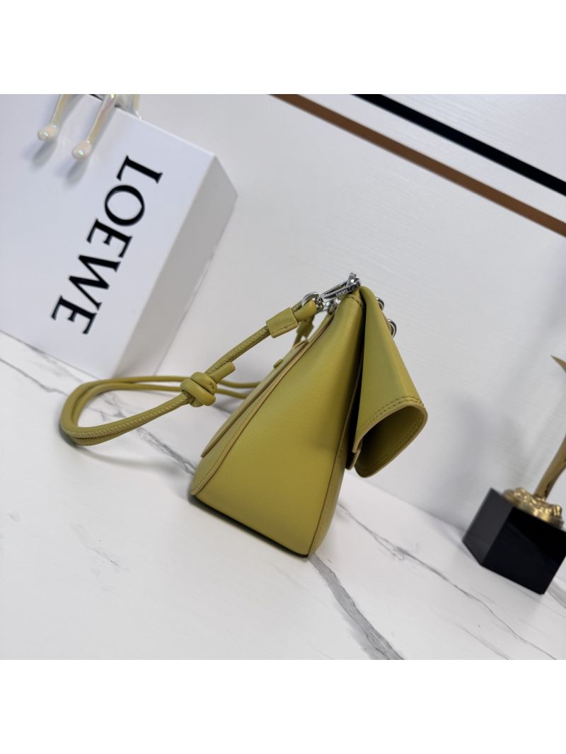 LOEWE Medium Ola Bag in Smooth Calfskin Yellow A520Z52X02