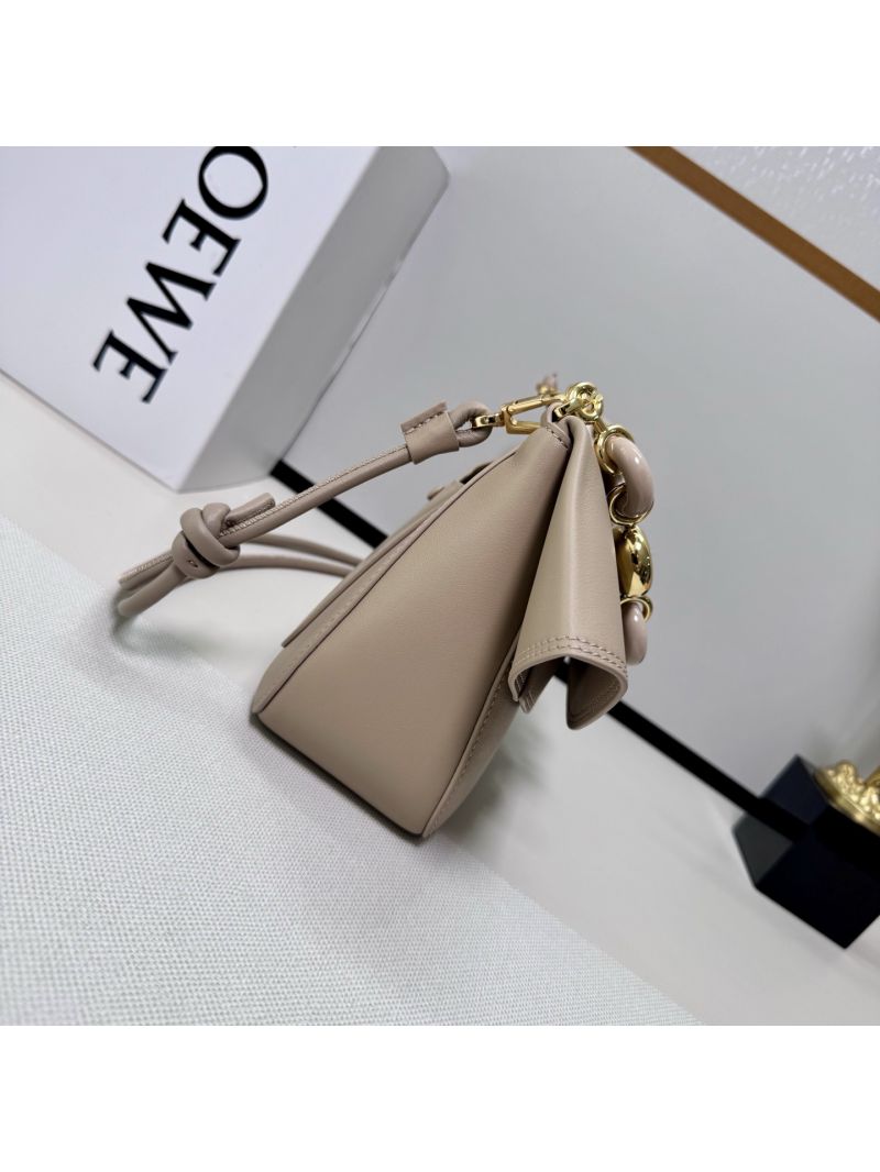 Loewe Medium Ola Bag in Smooth Calfskin Sand A923V59X01