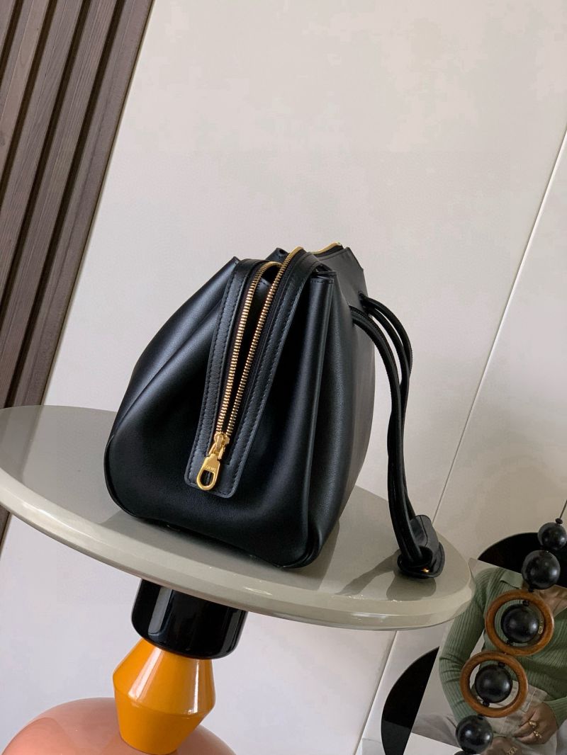 Loewe Medium Madrid in Supple Calfskin Black AANBAB1X01