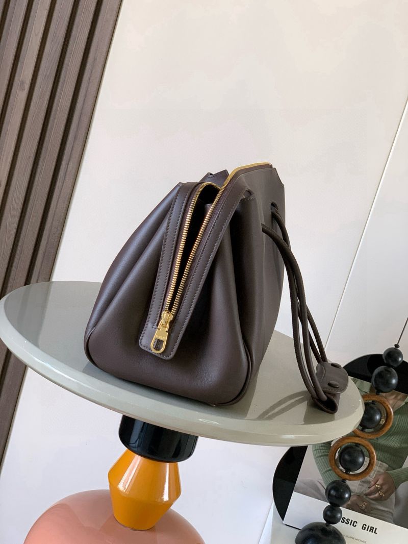 Loewe medium Madrid in Supple Calfskin DarkBrownie AANBAB1X01