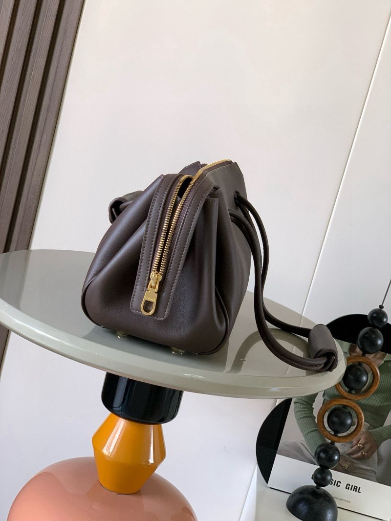 Loewe small Madrid in Supple Calfskin DarkBrownie AANBAB2X01