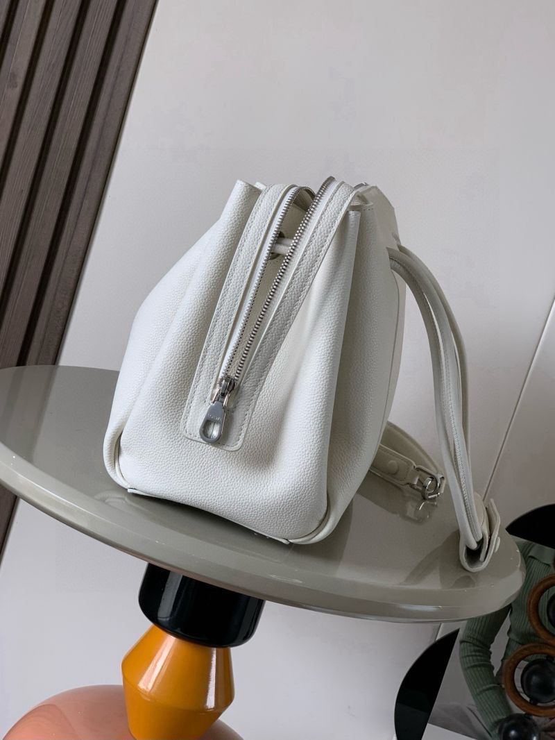 Loewe Medium Madrid in Soft Grained Calfskin Soft White AACOAB1X05