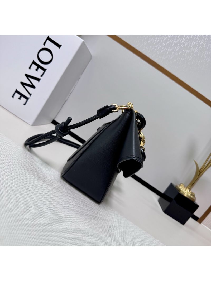 Loewe Medium Ola Bag in Smooth Calfskin Black AP22P22X07