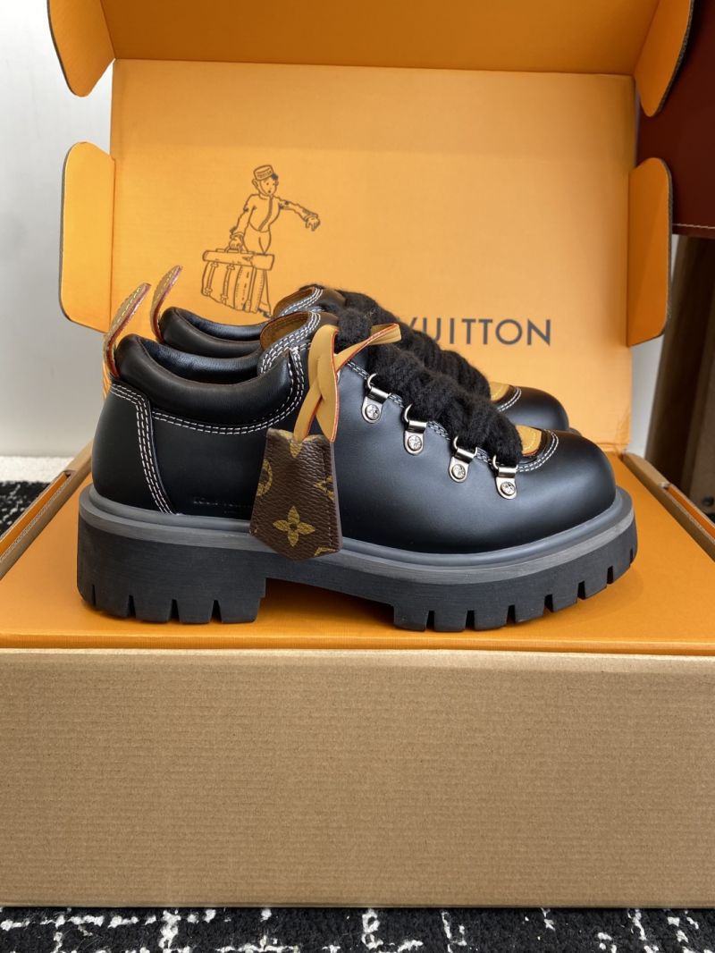 Louis Vuitton LV Remix Derby Calf Leather Hiking Boots 1AINXU Black