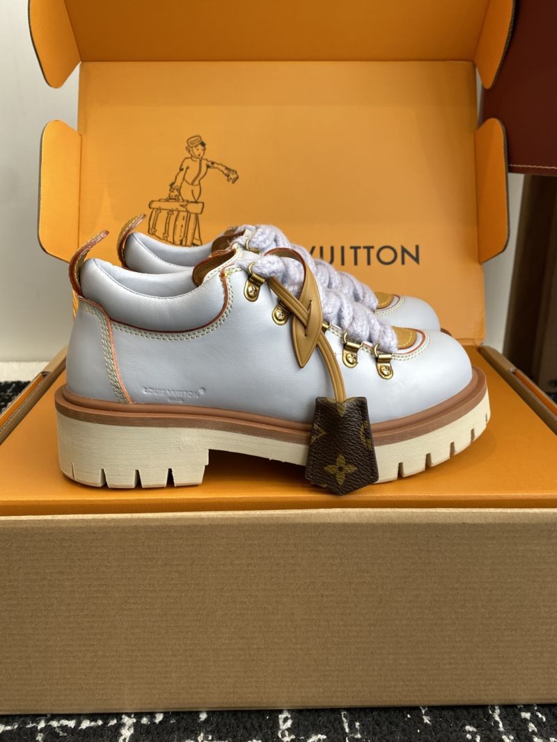 Louis Vuitton LV Remix Derby Calf Leather Hiking Boots 1AINXU Blue