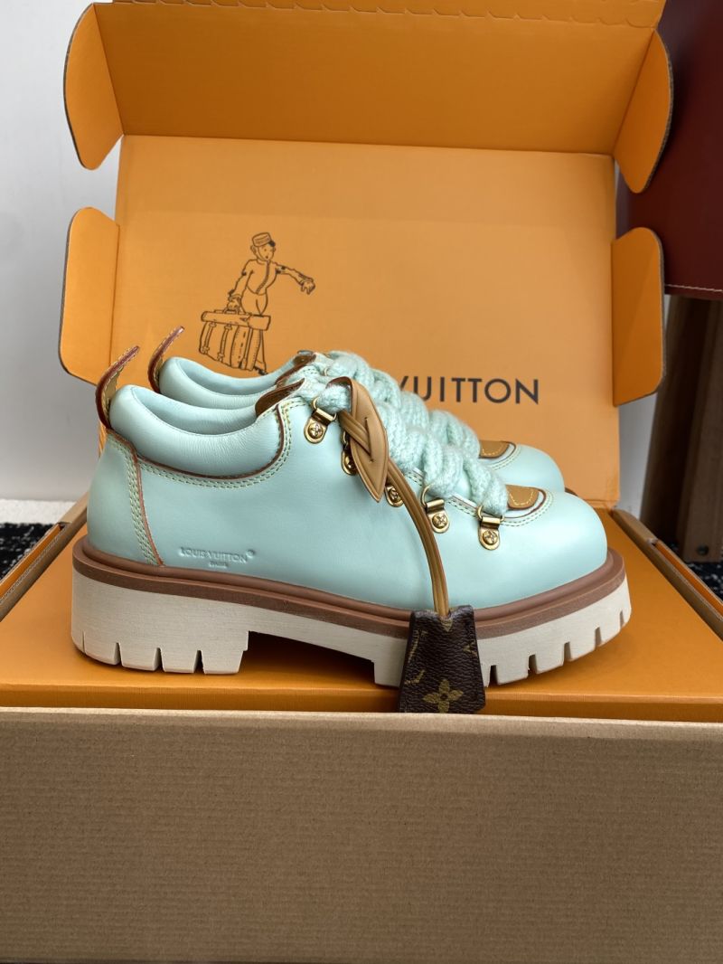 Louis Vuitton LV Remix Derby Calf Leather Hiking Boots 1AINXU Green
