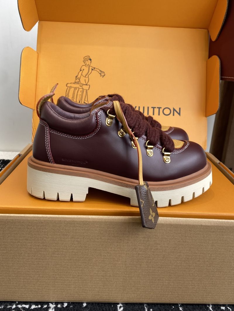 Louis Vuitton LV Remix Derby Calf Leather Hiking Boots 1AINXU Marron