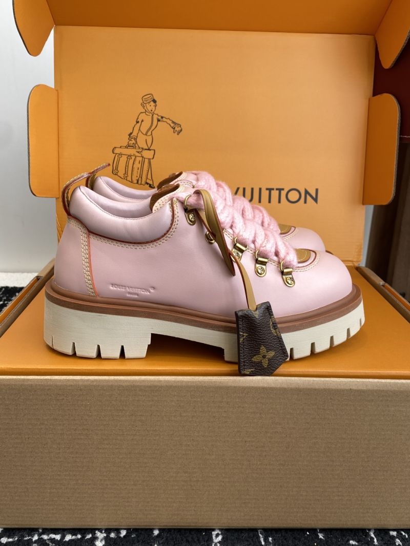 Louis Vuitton LV Remix Derby Calf Leather Hiking Boots 1AINXU Pink