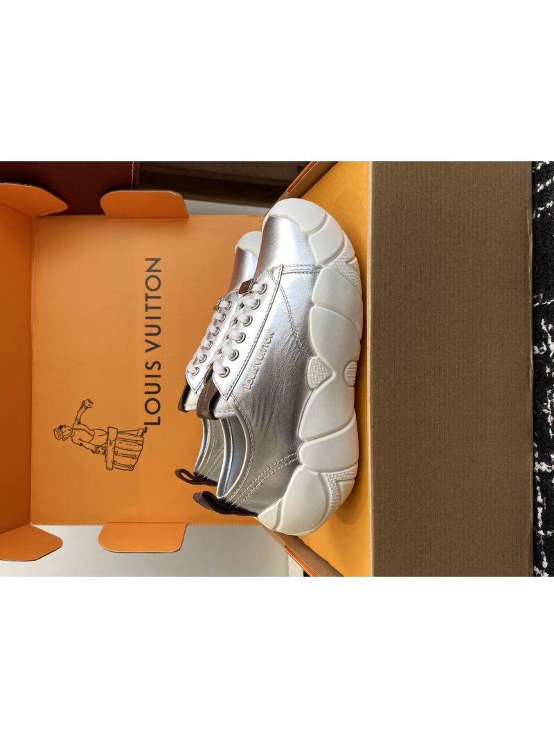 Louis Vuitton LV Bubble Sneaker 1AISJS Lambskin Silver