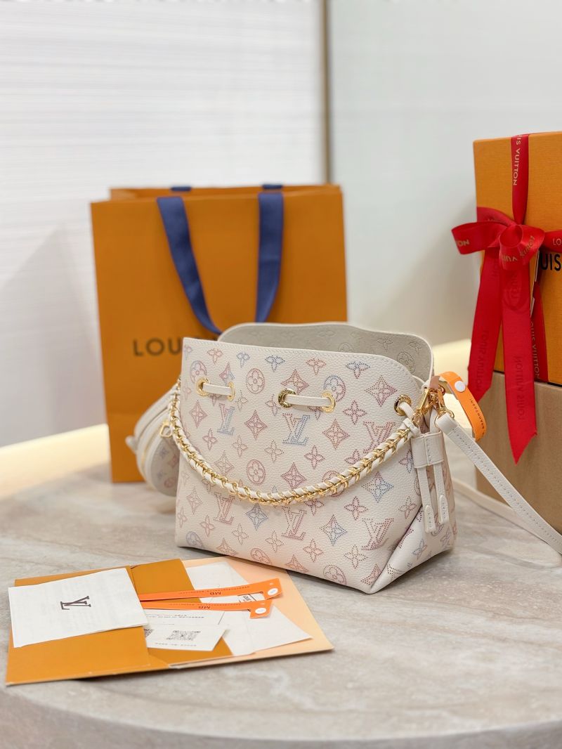 Louis Vuitton LV Bella Dream Perforated Mahina Leather Bucket Bag – Watercolor Gradient M15114