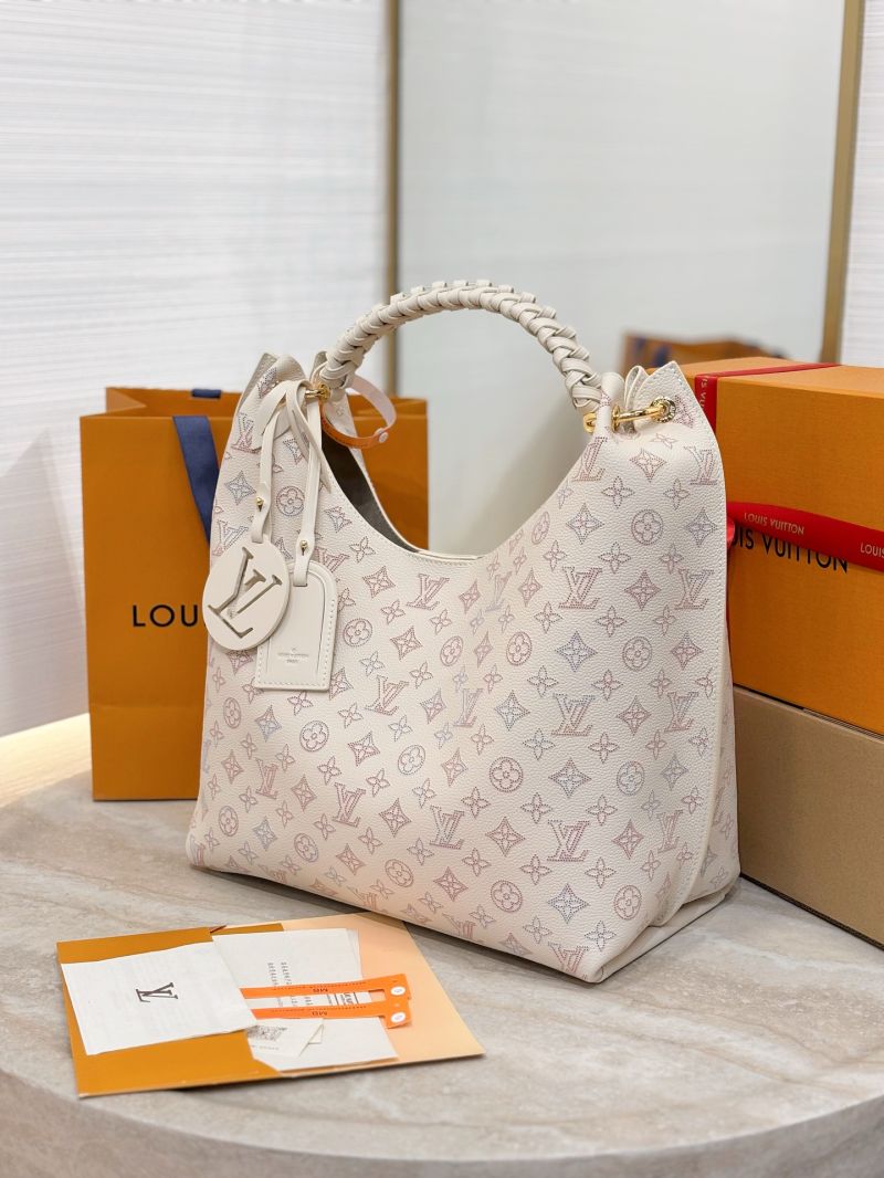 Louis Vuitton LV Carmel Mahina Leather M25894 Dream Cream