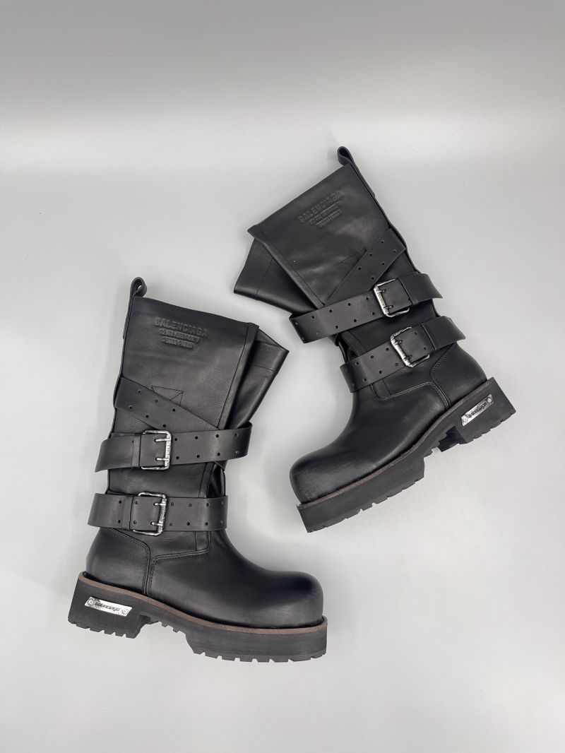 Balenciaga Venom High Boot in Black Calfskin 833594