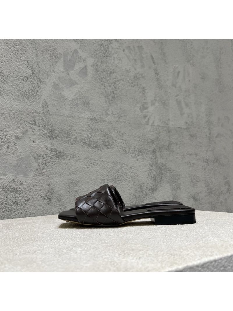 Bottega Veneta BV Parco Flat Mule Lambskin 837737V Fondant