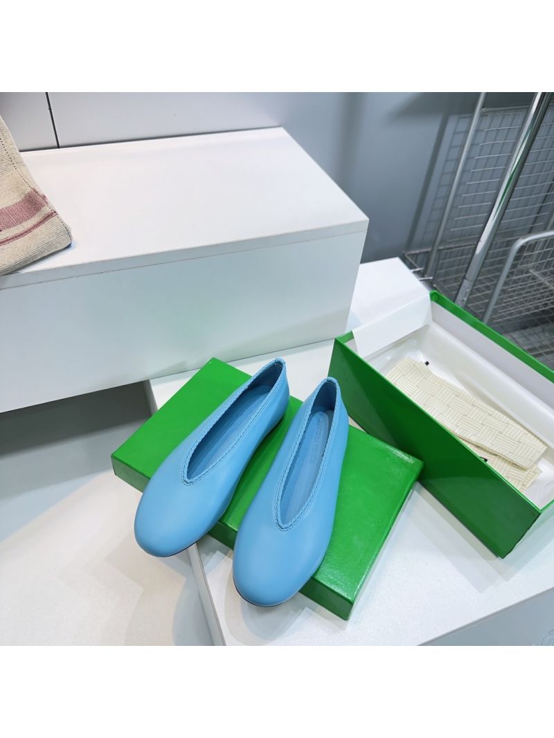 Bottega Veneta BV Rosa Ballerina in Lambskin 837886 Sky