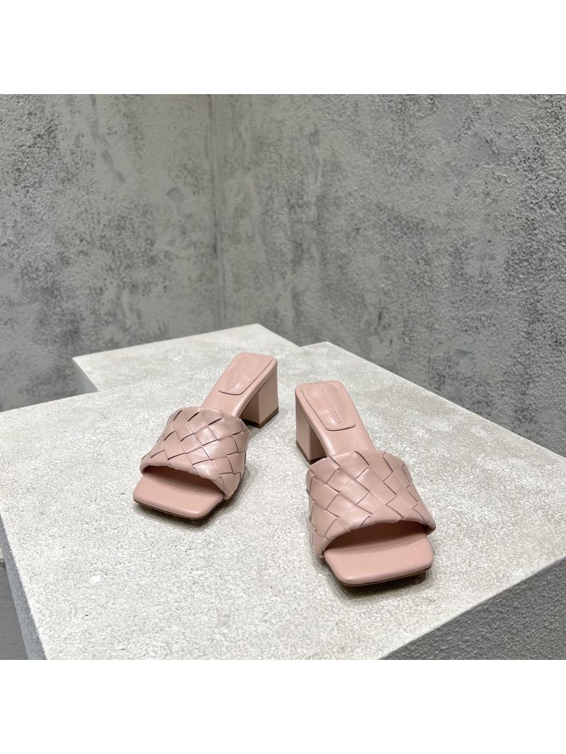 Bottega Veneta BV Parco Mule Heel 45mm Lambskin 838098V Pink