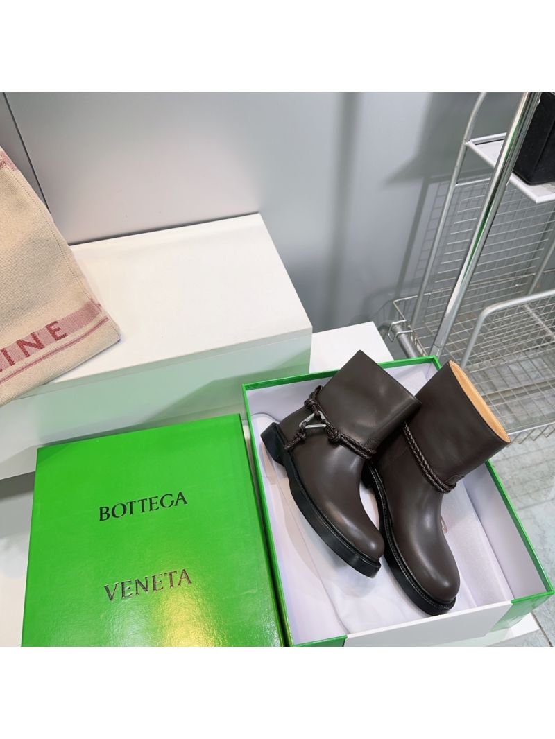 Bottega Veneta BV James Ankle Boot in Calfskin 843951 Fondant