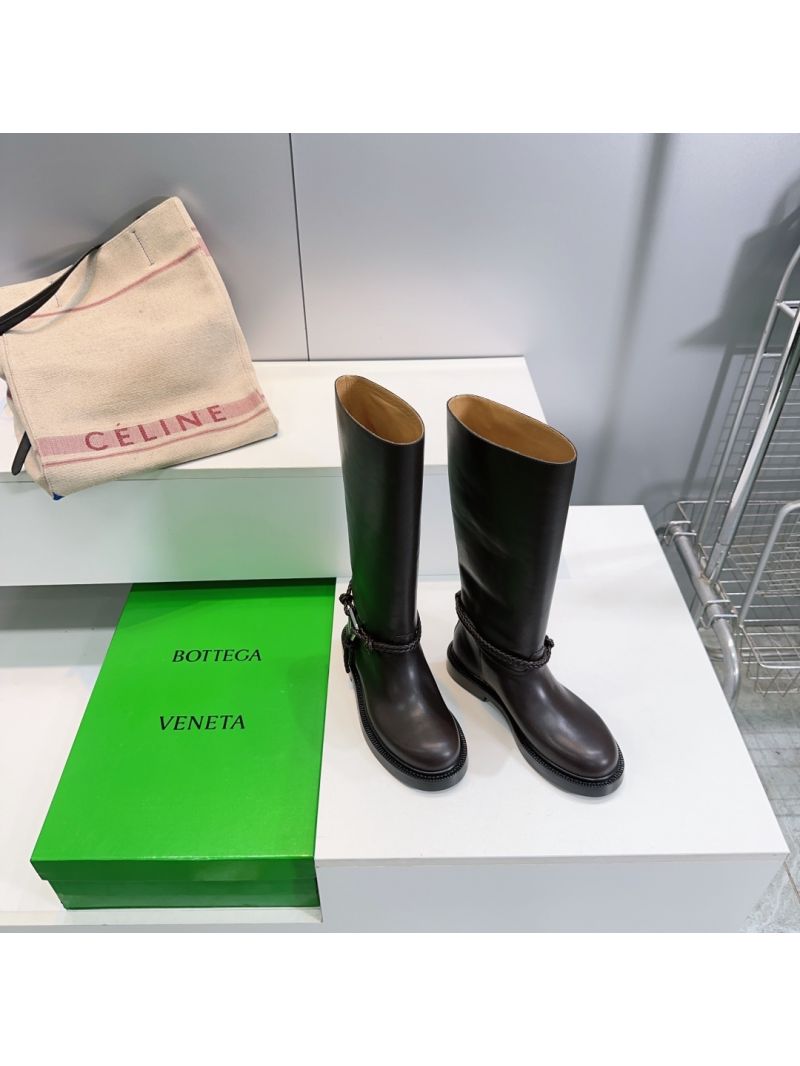 Bottega Veneta BV James Boot Knee High Boot in Calfskin 843952 Fondant