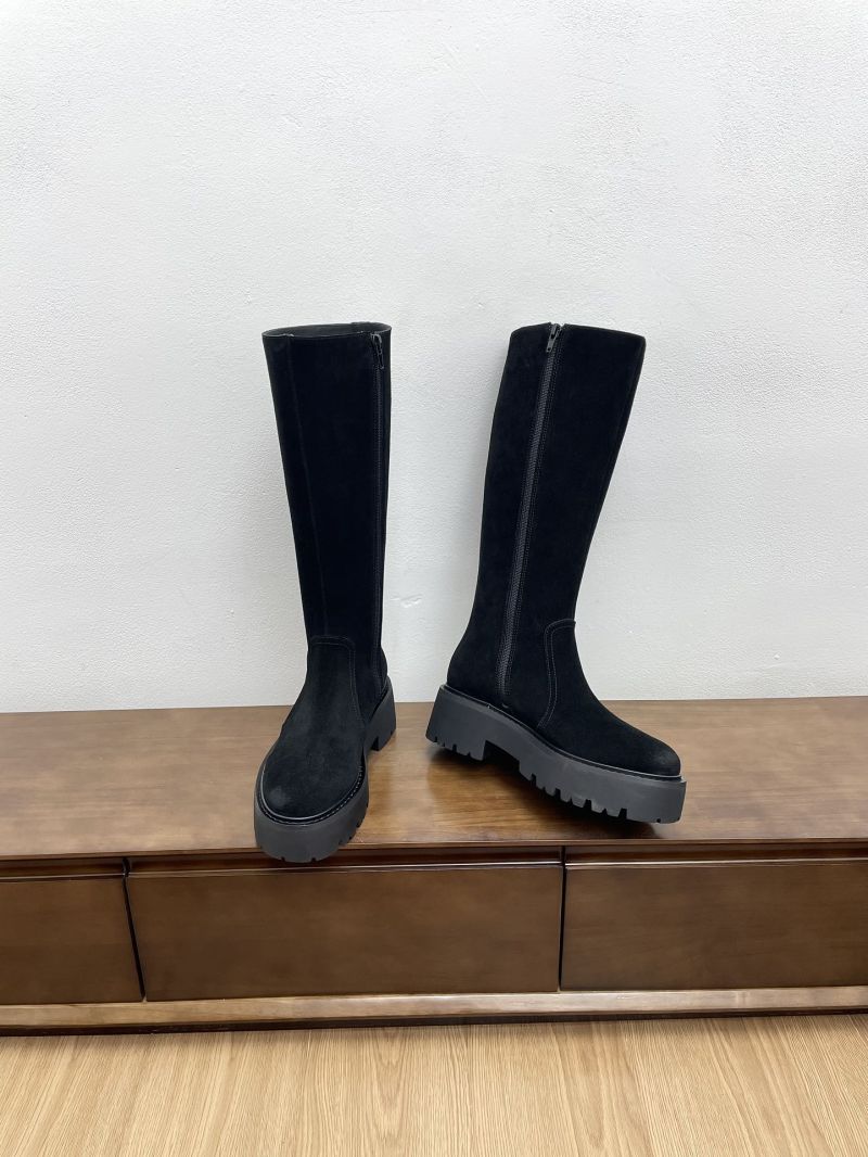 CELINE BULKY ZIPPED BOOT IN SUEDE CALFSKIN 354233492C