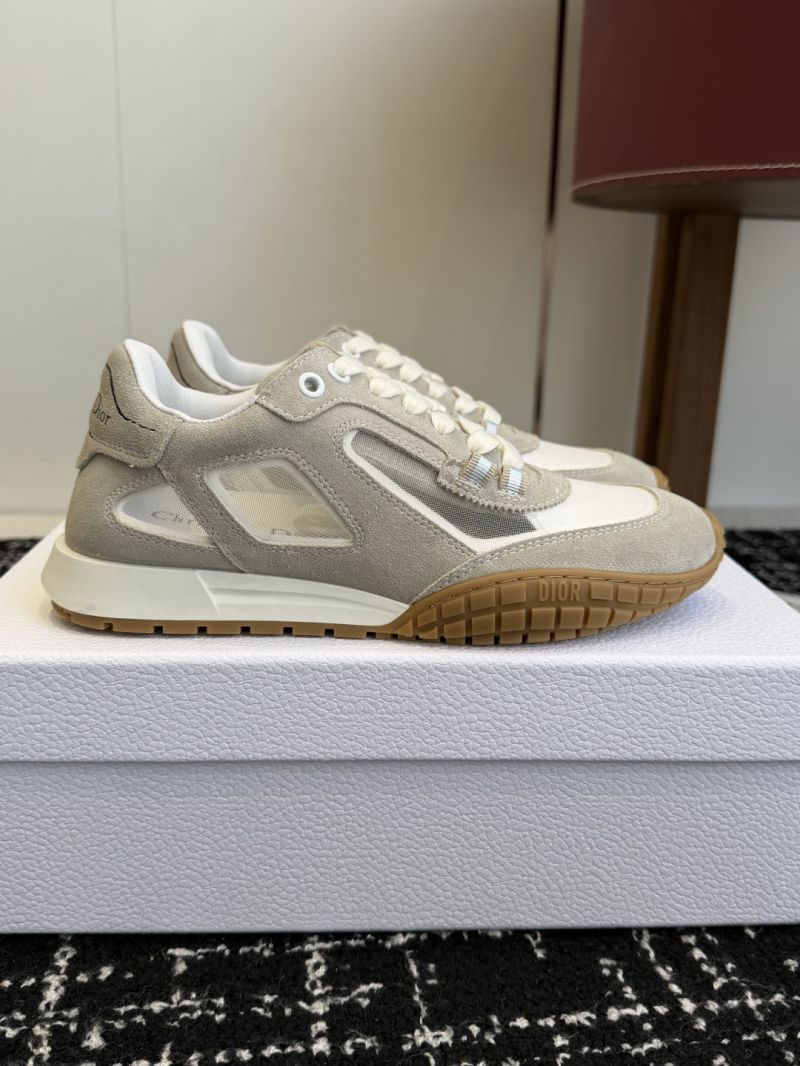 DIOR TECH SNEAKER WHITE SUEDE CALFSKIN AND TRANSPARENT MESH KCK506