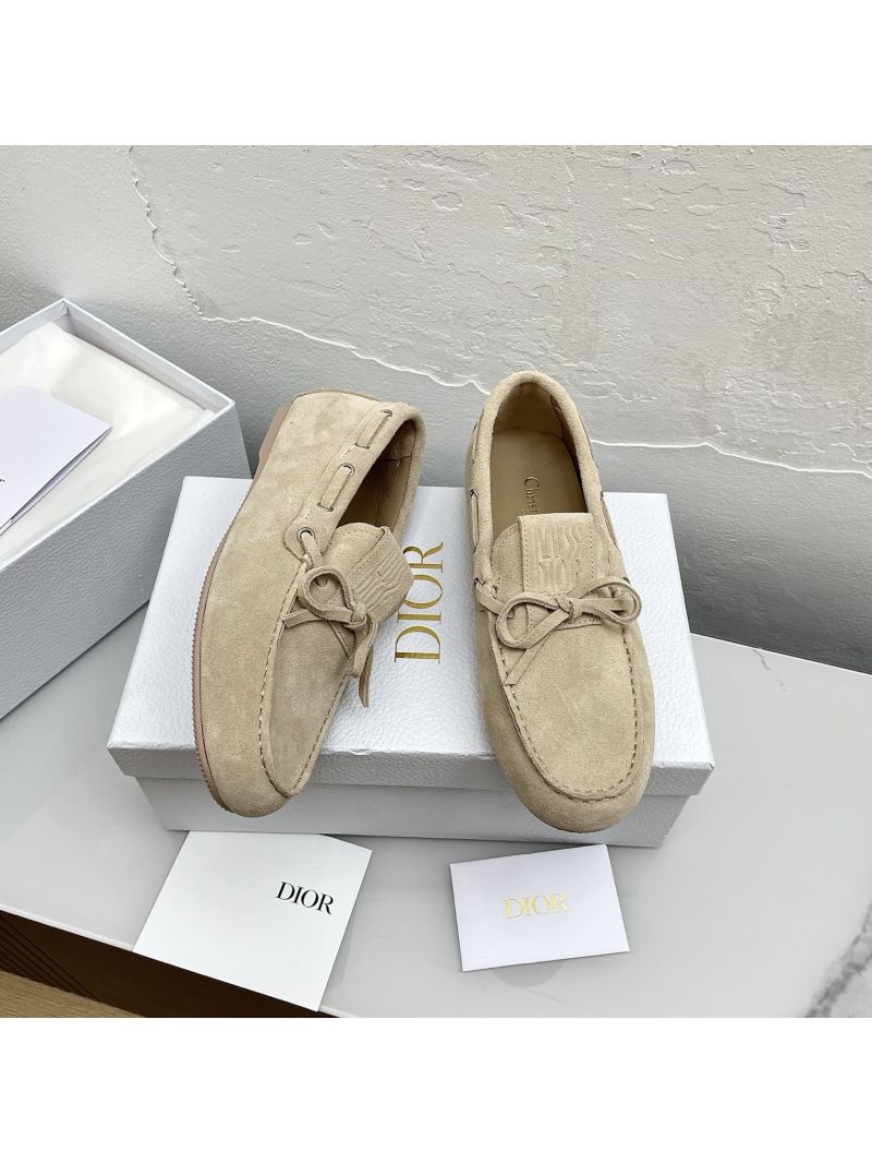 Dior Miss Dior Street Loafer Nude Suede Calfskin KDB978SUE