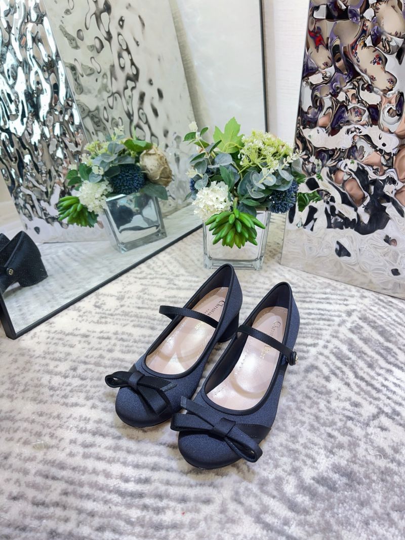 DIOR BALLERINA LOVELY-D PUMP SATIN NERO KDV387
