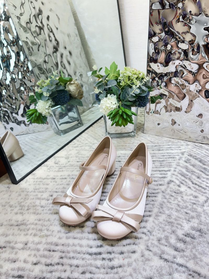 DIOR BALLERINA LOVELY-D PUMP SATIN NUDE KDV387
