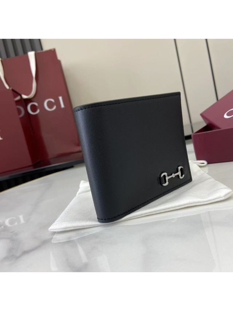 Gucci Bi-fold wallet with Horsebit 846950 Black