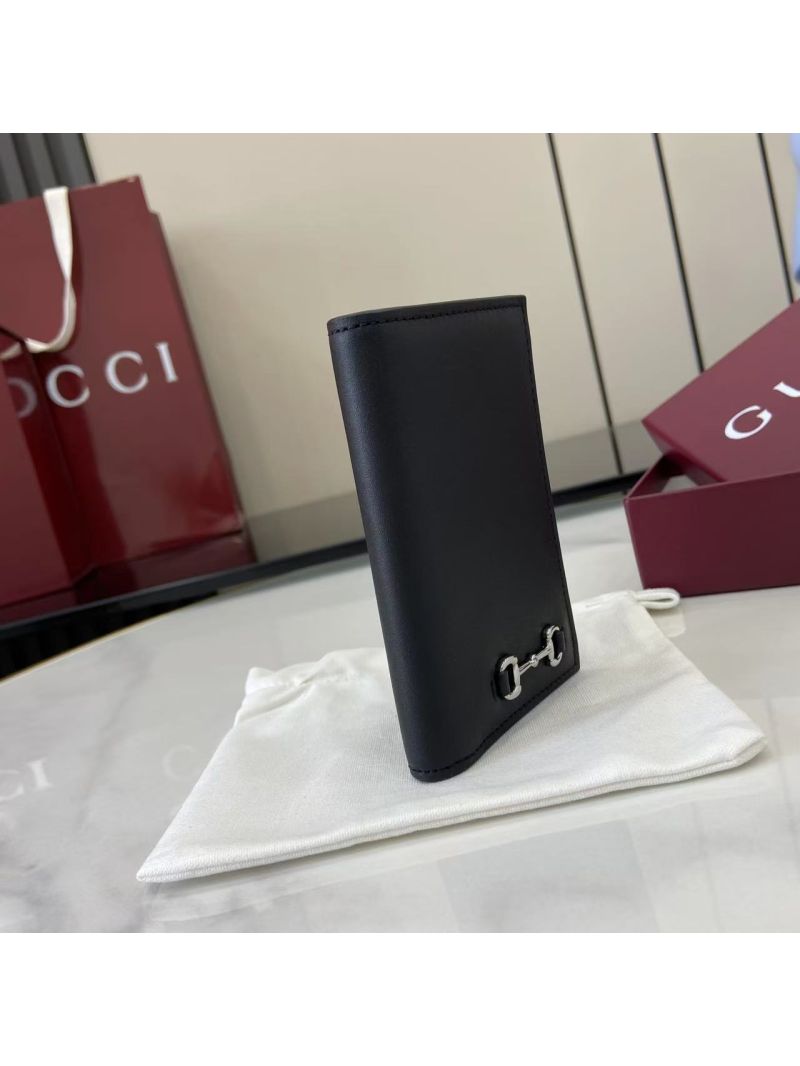 Gucci Long card case with Horsebit 846951 Black