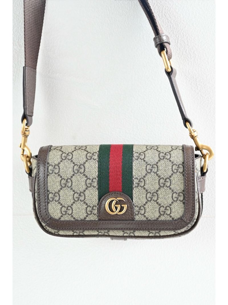 Gucci Ophidia Super Mini Shoulder Bag 795466 GG Supreme Beige