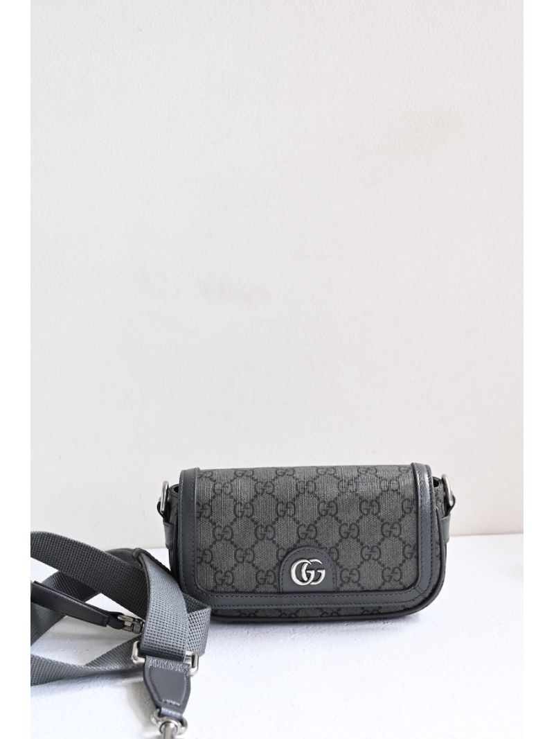 Gucci Ophidia Super Mini Shoulder Bag 795466 GG Supreme Grey