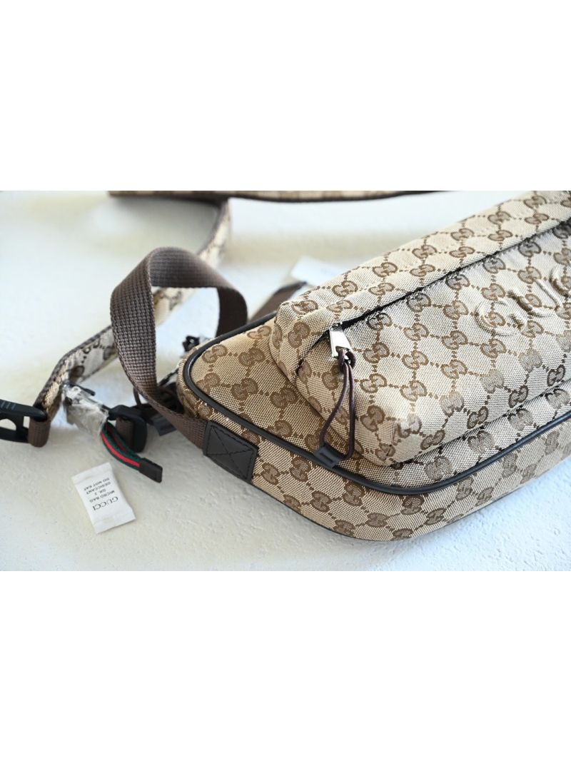 Gucci Small GG Crossbody Bag 802096 Beige canvas