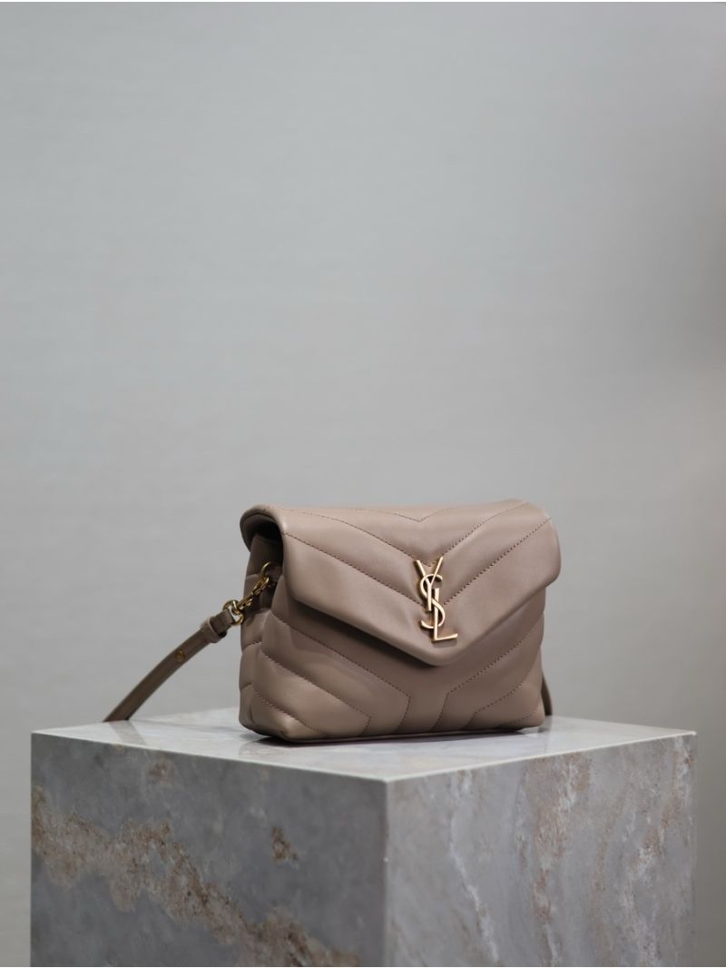 Yves Saint Laurent YSL Loulou Toy Bag In Matelassé "Y" Leather 467072 Powder Pink