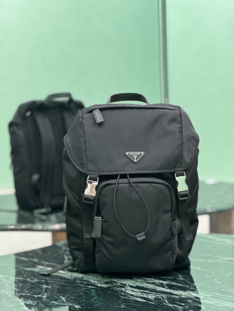 Prada Re-Nylon and Saffiano leather backpack 2VZ135 Black
