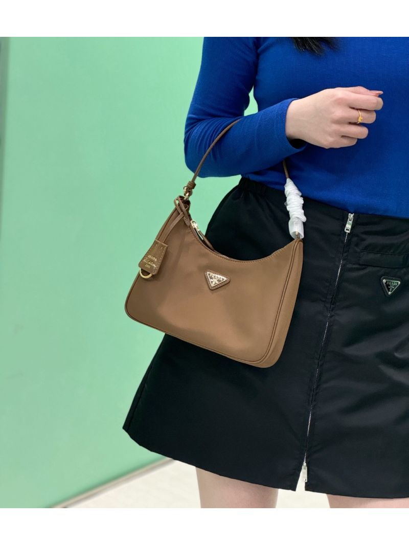 Prada Re-Edition 2005 Re-Nylon and Saffiano mini bag 1N204M Brandy