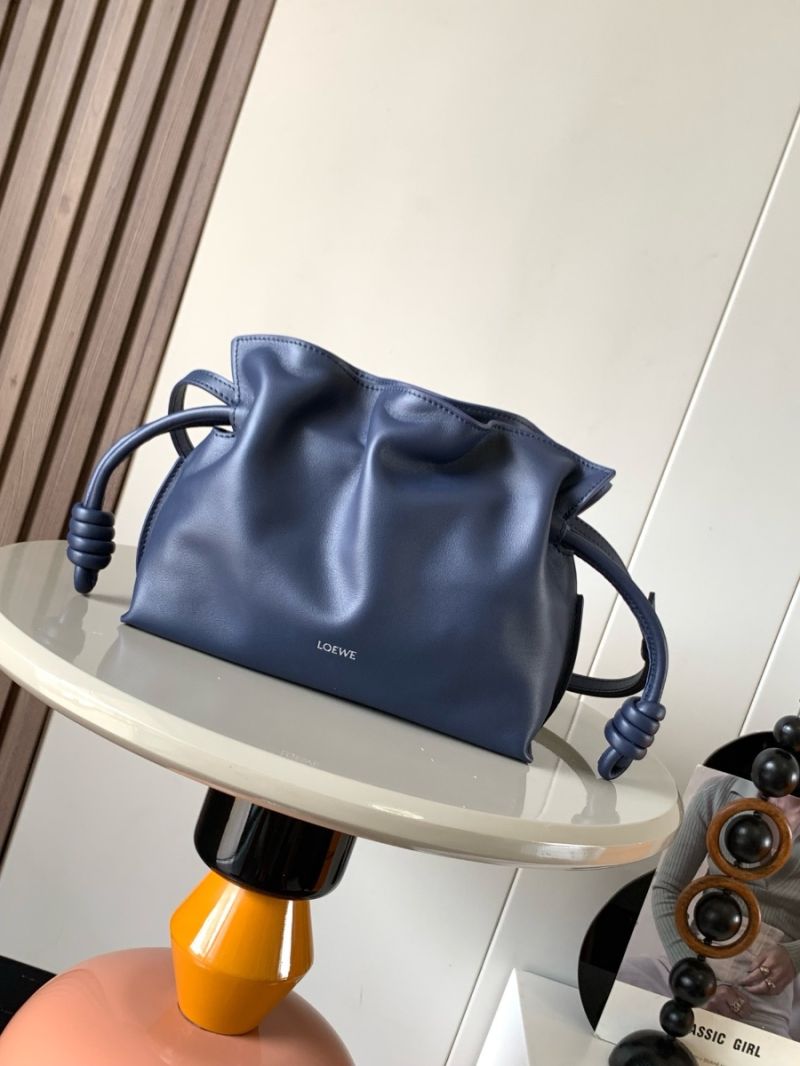 Loewe Mini Flamenco Clutch in Nappa Calfskin A411F6424 Abyss Blue