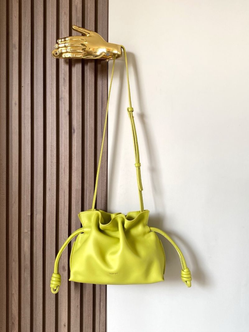 Loewe Mini Flamenco Clutch in Nappa Calfskin A411F6424 Meadow Green