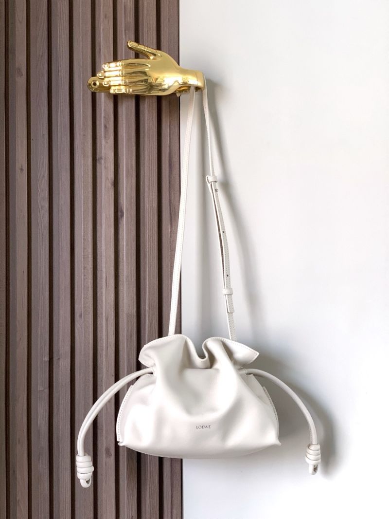 Loewe Mini Flamenco Clutch in Nappa Calfskin A411F6424 Sea Salt