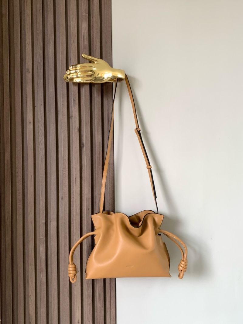 Loewe Mini Flamenco Clutch in Nappa Calfskin A411F6424 Warm Dessert