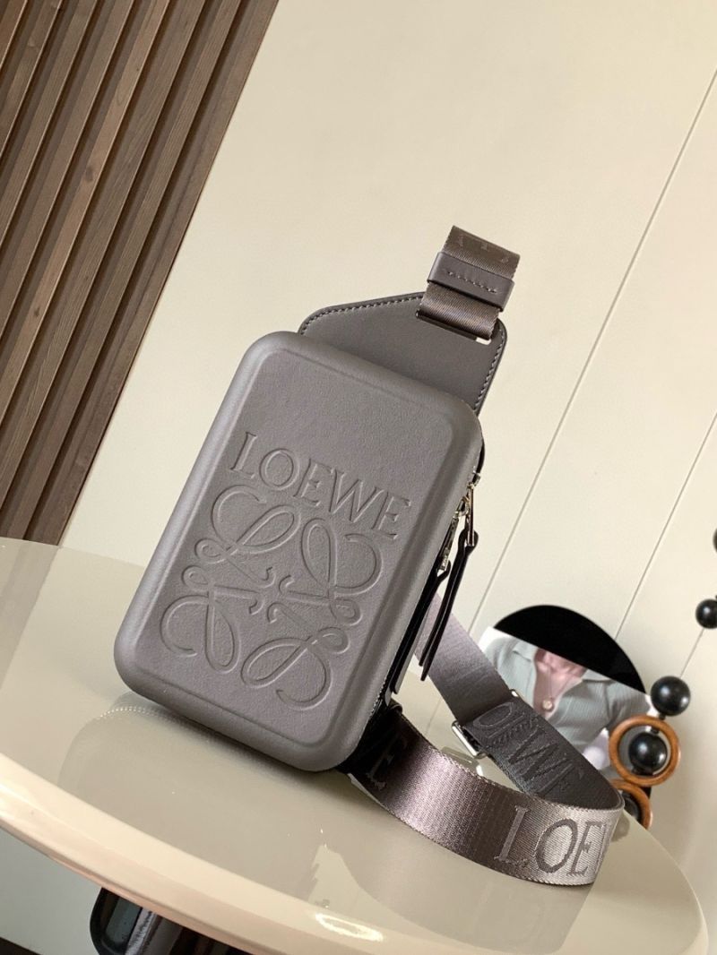 Loewe Molded Sling in Smooth Calfskin B987W1100 Dark Grey